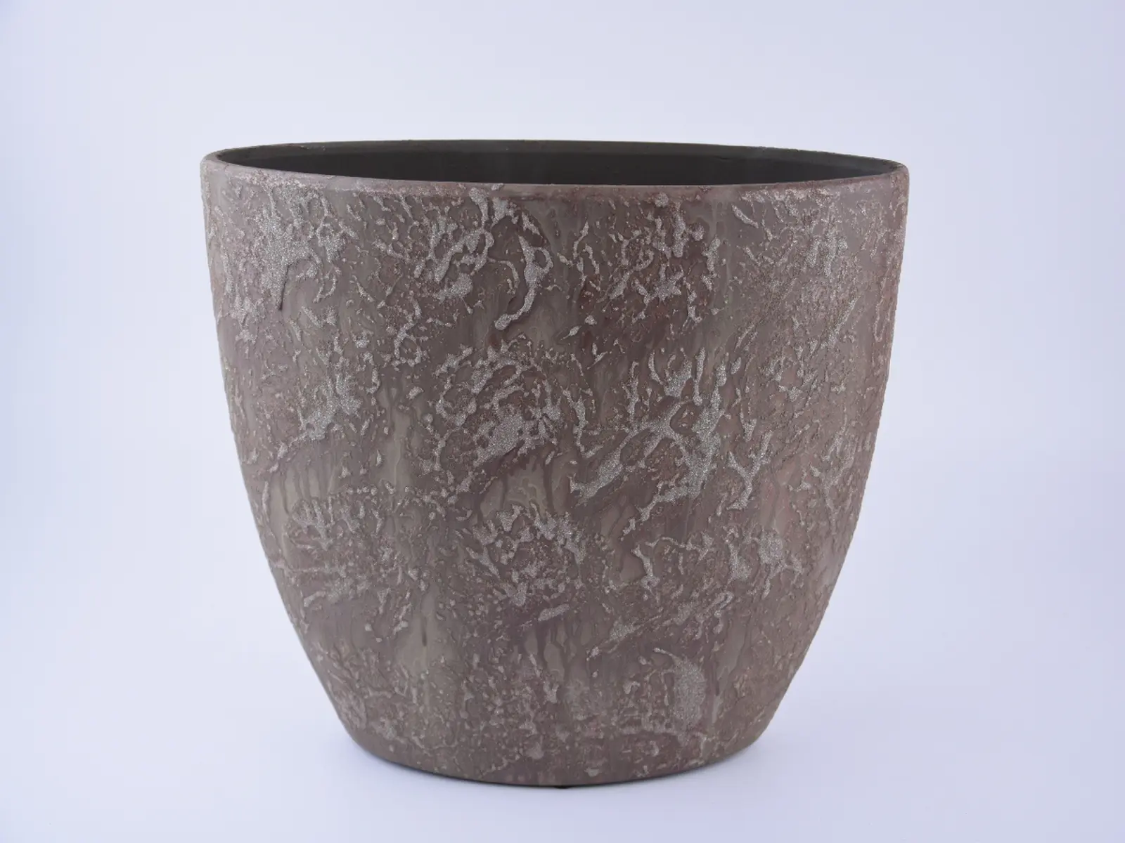 Váza keramická, oválná BARREIRO, 37x17x30cm, hnědá|COSMIC BROWN|Ego Dekor