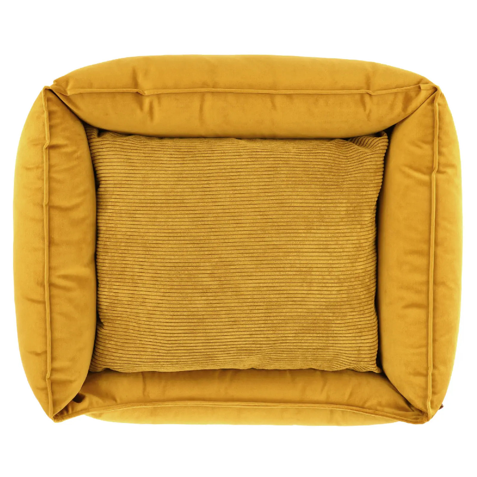 Pelíšek pro psa s okrajem 60x40x18cm, DOG COCOON, ochre|Van Baal