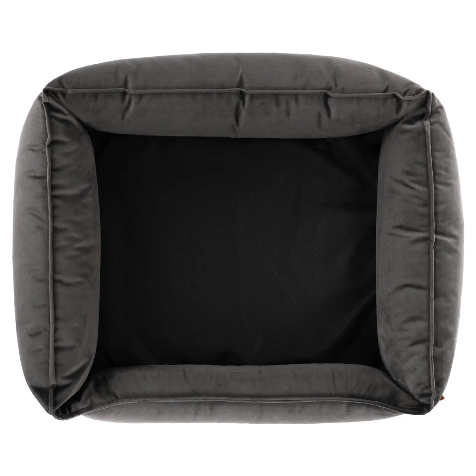 Pelíšek pro psa s okrajem 90x70x22cm, DOG COCOON, anthracite|Van Baal
