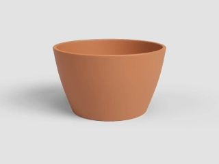 Květináč NÚBIA, 12cm, keramika, oranžová (DOPRODEJ)|LIGHT TERRACOTTA (DOPRODEJ)|Artevasi