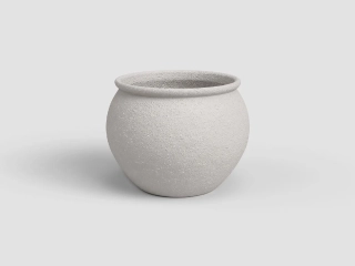 Květináč ARTEMIS, 29cm, keramika, bílá|WHITE|Artevasi