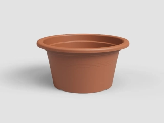 Květináč VENEZIA, 20cm, plast, hnědá|TERRACOTTA|Artevasi