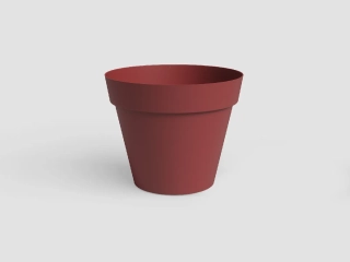 Květináč CAPRI, 56cm, plast, červená|DARK RED|Artevasi