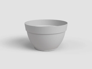 Květináč CAPRI, 35cm, plast, sv.šedá|LIGHT GREY|Artevasi