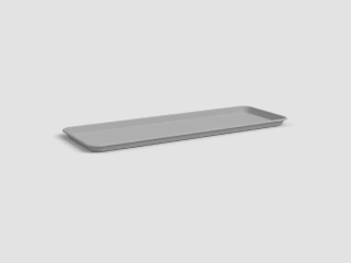Miska pod truhlík CAPRI, 50cm, plast, sv.šedá|LIGHT GREY|Artevasi