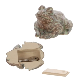 Skrýš na klíče KEYKEE, žába, přírodní, 10x8x6cm|Esschert Design
