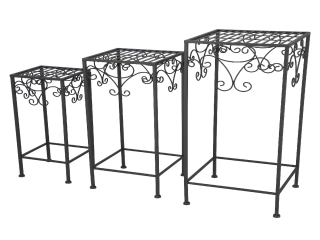 Stolek na květiny ESSCHERT´S GARDEN, set 3ks, 50 cm; 60,5 cm; 70 cm|Esschert Design