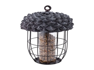 XL Krmítko pro ptáčky ACORN BEST FOR BIRDS žalud, 20x20x29 cm, černá patina|Esschert Design