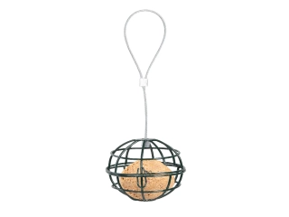 Krmítko na lojové koule, 7x24cm, zavřené, závěsné, zelená|Esschert Design