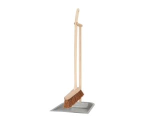 Smeták a lopata HOME DUST, STOJÍCÍ, výška 90,5 cm, přírodní|Esschert Design