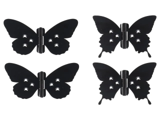 Pant motýl BUTTERFLY, černá, 10,5×0,6×9cm, pravá/levá (balení obsahuje 2 kusy!)|Esschert Design