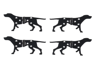 Pant pes DOG, černá, 12x0,6x7cm, pravý/levý (balení obsahuje 2 kusy!)|Esschert Design