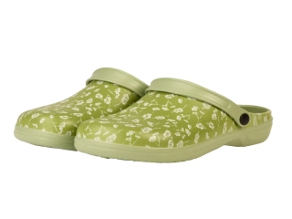 Pantofle zahradní potisk květy, zelená, vel. 36/37 (DOPRODEJ)|Esschert Design