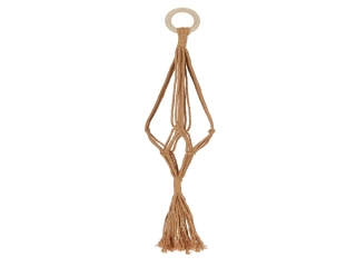 Závěs na květiny MACRAMÉ, výška 47cm, přírodní|Esschert Design