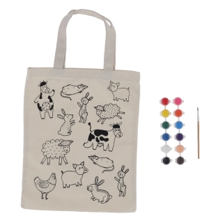 Taška FARM ANIMALS PIY + barvy, 29x36cm|Esschert Design