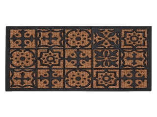 Rohožka gumová s kokosovým vláknem MOSAIC, 75x0,8x45cm|Esschert Design