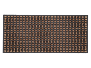 Rohožka gumová s kokosovým vláknem DOTS, 76x46cm|Esschert Design