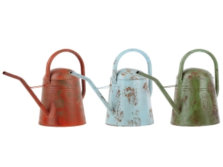 Konev Vintage, červená/modrá/zelená s patinou, 5L, (DOPRODEJ) (balení obsahuje 3 kusy!)|Esschert Design