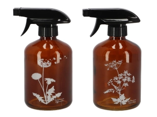 Rozprašovač na květiny HERBAL, 0,5L, hnědá, 2T|Esschert Design