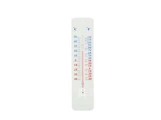 Teploměr WORLD OF WEATHER, nástěnný venkovní, 8 x 1,5 x 45 cm|Esschert Design