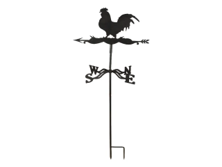 Korouhvička KOHOUT ROOSTER, kov, 45x40x134cm, černá|Esschert Design