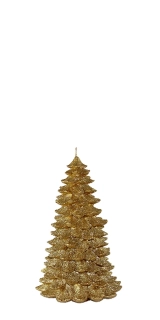 Svíčka dekorační VOTO, zlatá, 11cm (DOPRODEJ)|Kaheku