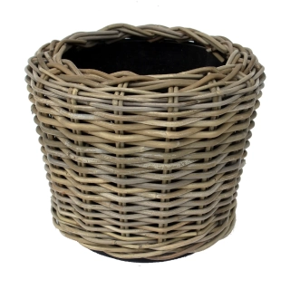 Obal na květináč DRY POT, pr. 34, ratan/plast, přírodní|Van Der Leeden 1915