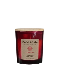 Svíčka vonná ve skle NATURE COMFORT pr.7x8,5cm, Vanilla Caramel, ks|Wenzel