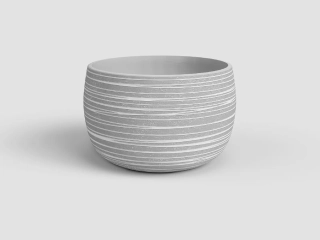 Květináč DÓRIS, 29cm, keramika, šedá|GREY|Artevasi