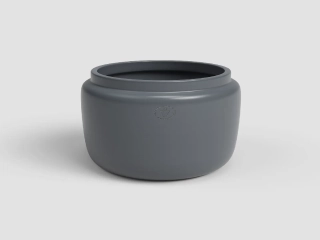 Květináč ASTREA, 20cm, keramika, tm.šedá|ANTHRACITE|Artevasi