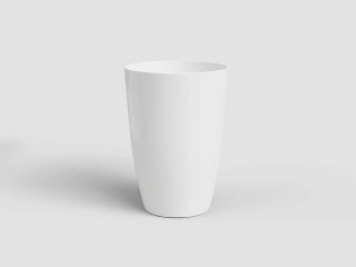 Květináč SANTORINI, 40cm, plast, bílá|WHITE|Artevasi