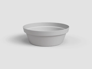 Mísa|květináč CAPRI, 30cm, plast, sv.šedá|LIGHT GREY|Artevasi