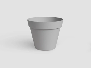 Květináč CAPRI, 56cm, plast, sv.šedá|LIGHT GREY|Artevasi