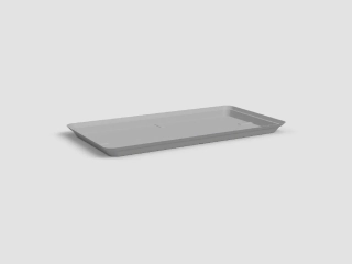 Tácek pod květináč|truhlík CAPRI, 80cm, plast, sv.šedá|LIGHT GREY|Artevasi