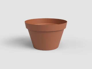 Květináč CAPRI, 50cm, plast, hnědá|TERRACOTTA|Artevasi
