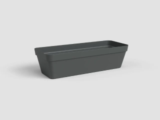 Truhlík CAPRI, 50cm, plast, tm.šedá|ANTHRACITE|Artevasi