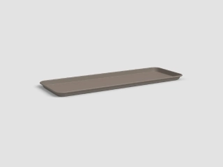 Miska pod truhlík CAPRI, 50cm, plast, šedá|MATTE TAUPE|Artevasi