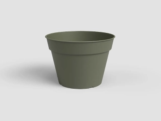 Květináč MADAGASCAR, 11cm, plast, zelená|DRY GREEN|Artevasi