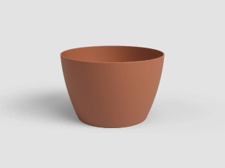 Květináč SAN REMO, 12cm, plast, hnědá (DOPRODEJ)|TERRACOTTA (DOPRODEJ)|Artevasi