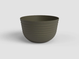 Květináč HAVANA, tvarovaný, 20cm, plast, zelená|MOSS GREEN|Artevasi