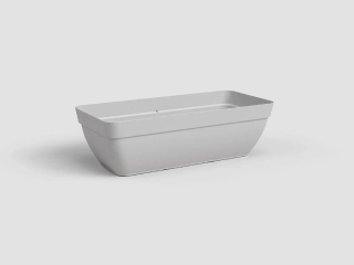 Truhlík CAPRI, XL, 80x34x37cm, plast, sv.šedá|LIGHT GREY|Artevasi