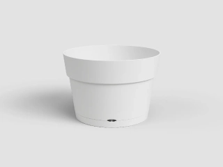 Květináč CAPRI, se zásob. na vodu, 50cm, plast, bílá|WHITE|Artevasi