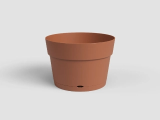 Květináč CAPRI, se zásob. na vodu, 50cm, plast, hnědá|TERRACOTTA|Artevasi