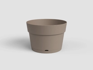 Květináč CAPRI, se zásob. na vodu, 50cm, plast, šedá|MATTE TAUPE|Artevasi