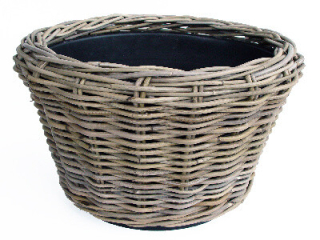 Obal na květináč DRY POT, pr. 43, ratan/plast, přírodní|Van Der Leeden 1915