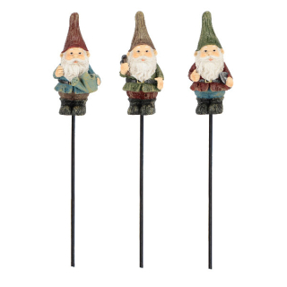 Zvířátka a postavy OUTDOOR Trpaslík zapichovací, v. 16cm, (balení obsahuje 3 kusy!)|Esschert Design