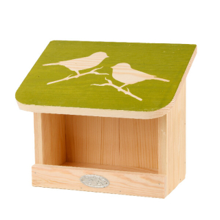 Krmítko DIAPOZITIV, 23x15x20cm, přírodní/zelená|Esschert Design