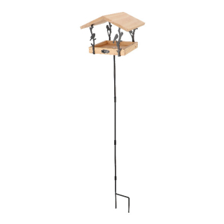 Krmítko pro ptáky na noze CHIFFCHAFF, přírodní, 25x131cm|Esschert Design