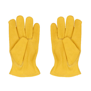 Rukavice zahradní, kožené, žlutá, S|Esschert Design