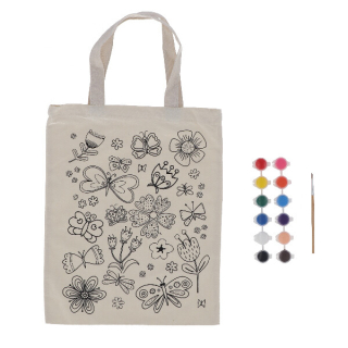 Taška FLOWERS PIY + barvy, 29x36cm|Esschert Design
